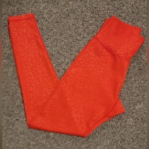 Buff BUNNY leopord PRINT Red Leggings